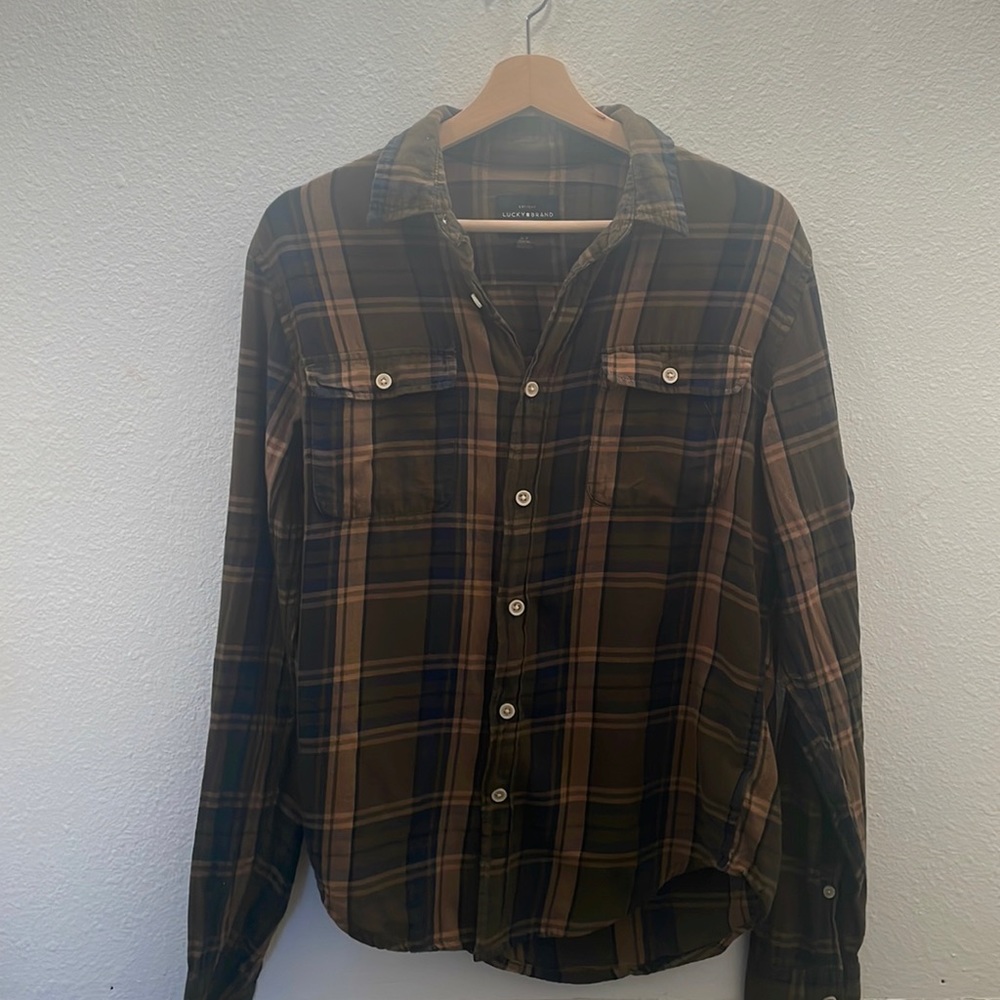 Plaid button up shirt